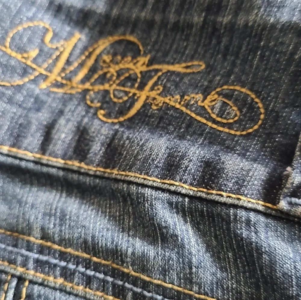 Vintage Mecca Femme  jeans womens sz.14 W embellished pockets (N1)
